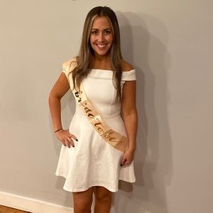 LULU’S SEASON OF FUN OFF-THE-SHOULDER SKATER DRESS